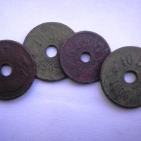 Monede de 10 BANI - 1905 / 1906 şi 5 Bani 1905